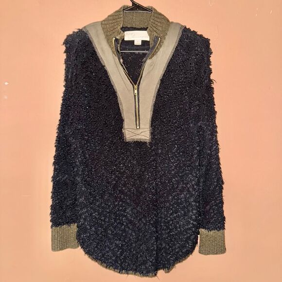 Vintage Havana Black Green Popcorn Knit Sweater - Small - Picture 4 of 8